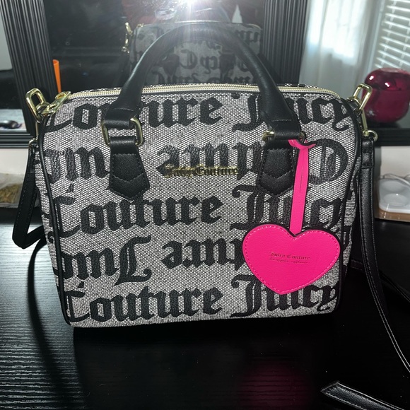 Juicy Couture Handbags - Juicy Couture Logo Satchel Bag 🩷🖤🩶